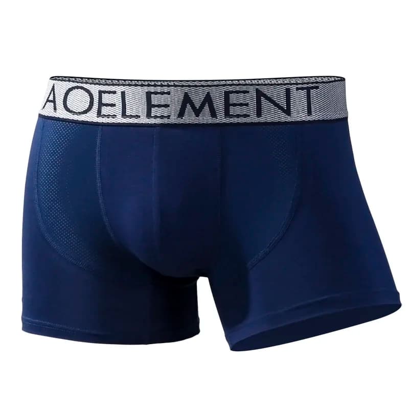 Men's breathable mesh flat-front underwear, modal youth Korean-style sports mid-rise short pants top