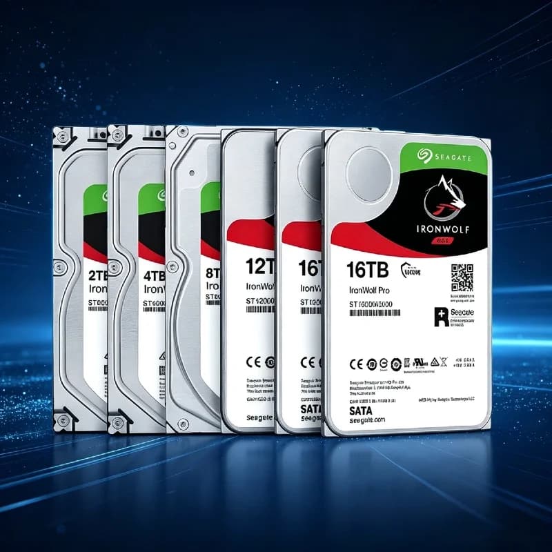 FOR New Seagate IronWolf Multi Size Hard Disk Drive 3.5 Inch SATA3 6GB/s 7200RPM High Reliability NAS Storage HDD