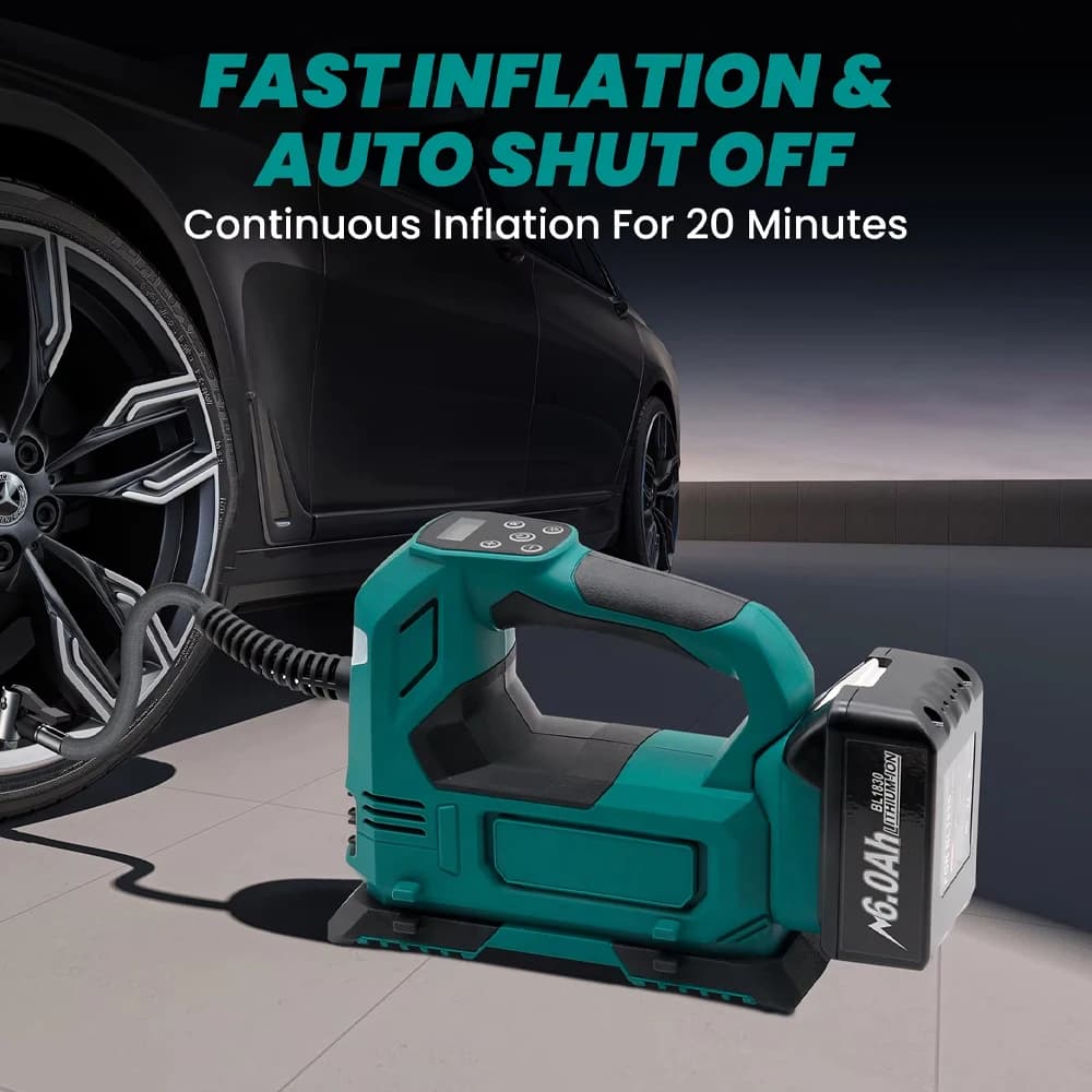 Gonfiatore per pneumatici senza fili per batteria al litio Makita 18V BL1815 BL1830 BL1840 BL1850 Batteria per elettroutensili con pompa di aria senza fili