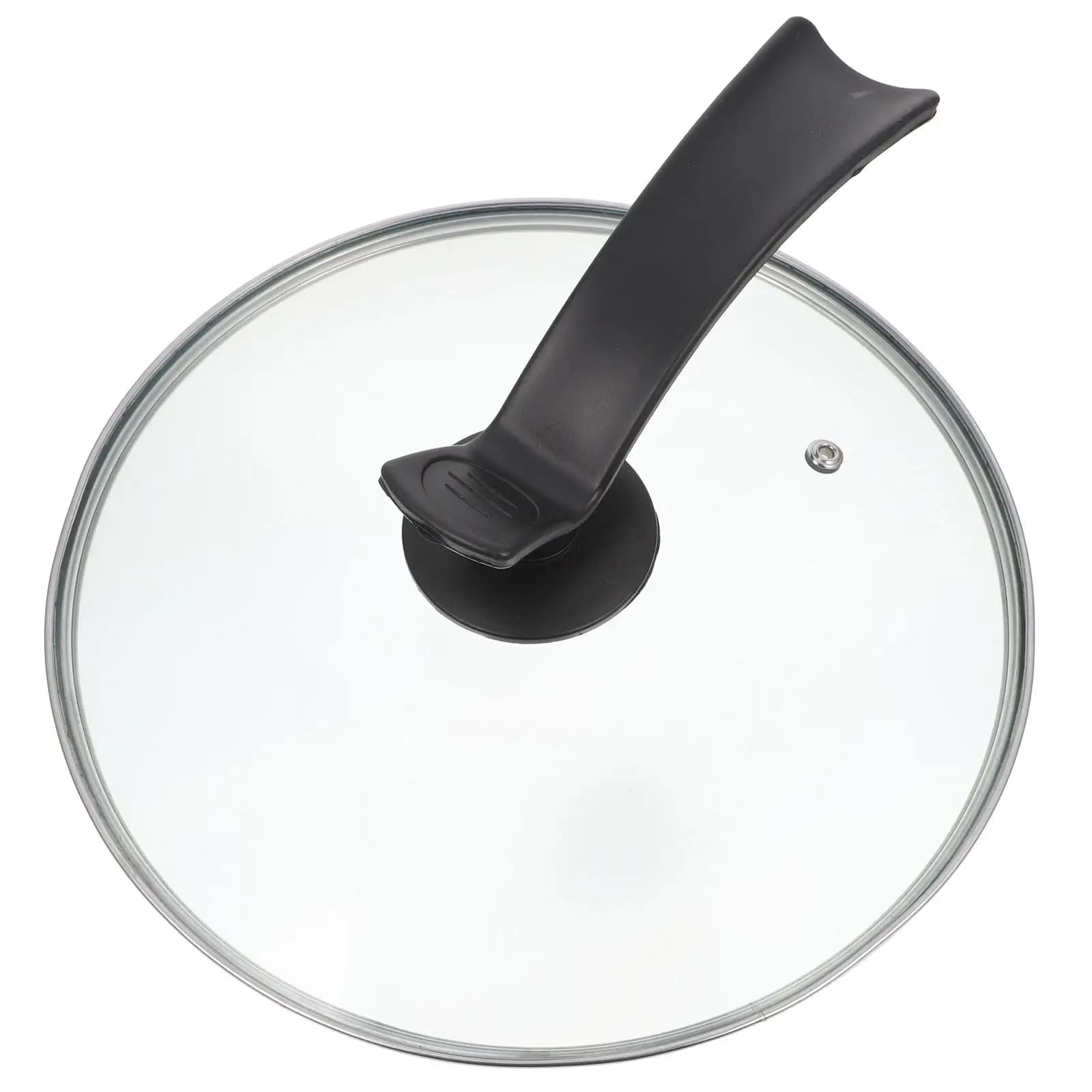 Coperchio in Vetro Temperato Premium con Manico Visibile, Sigillo Multifunzione per Pentole e Padelle, per Uso Domestico