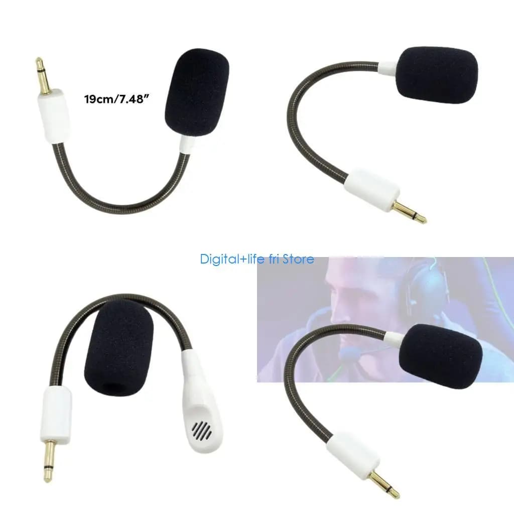 E06D Immergiti nel gioco con microfono staccabile da 3,5 mm compatibile con BlackShark V2, V2Pro, V2SE Microfono con cuffia
