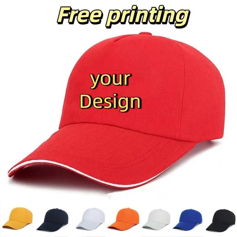Men Customize Hats Print Embroidery Logo Personalized Designs Run Golf Baseball Truck Drivers Competitions Birthdays Fishing Cap