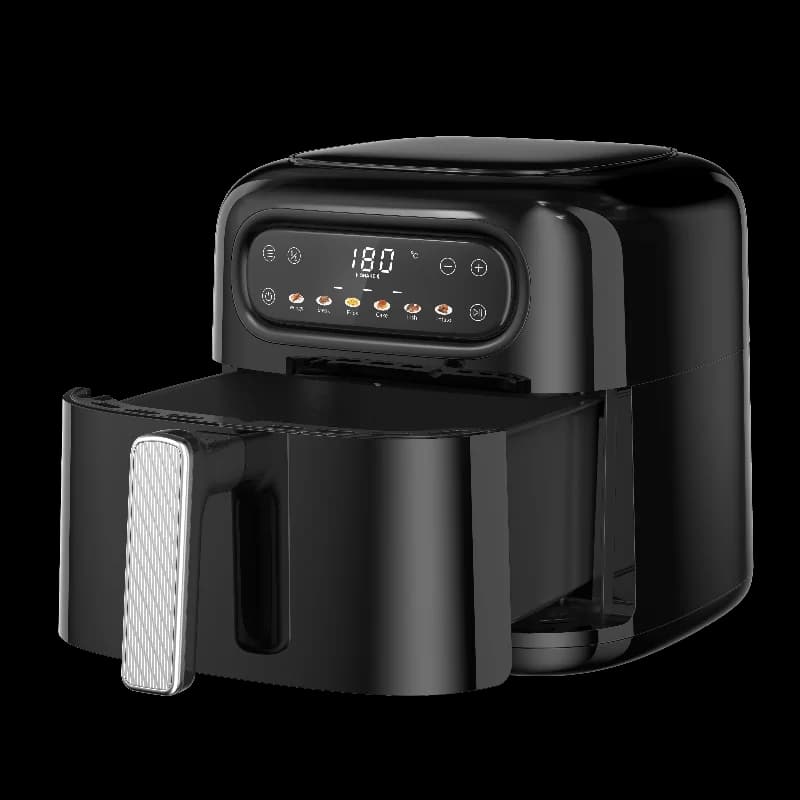 Fast And Convenient Portable Air Fryer LCD Display And Adjustable Thermostat Control Air Fryer With Detachable Oil Container