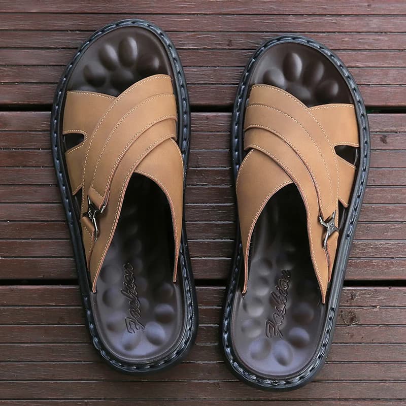 Sandali Estivi da Uomo alla Moda, Ciabatte da Spiaggia Comode Antiscivolo con Suola Morbida, Ciabatte Trendy Monofascia - 2028