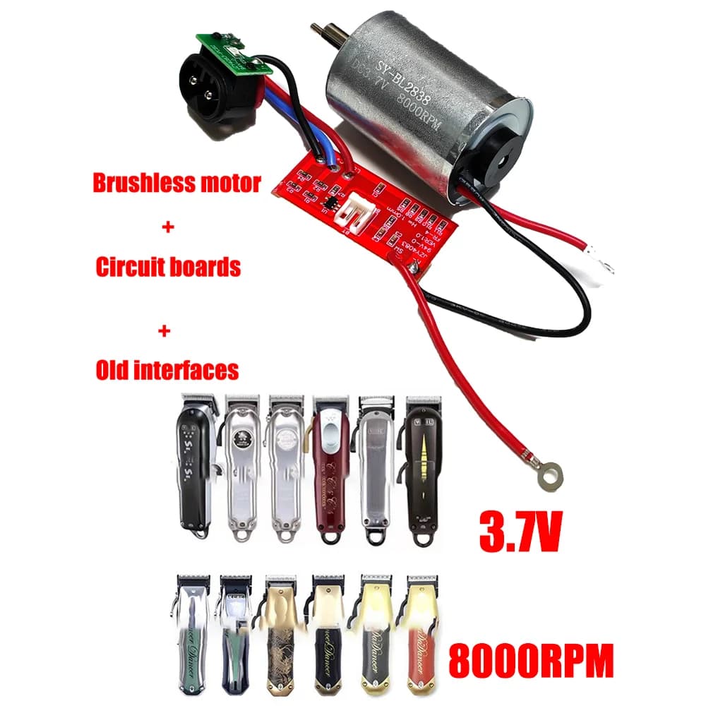 Circuito motore brushless 3.7V 8000RPM per tagliacapelli professionali da uomo Wahl 8148/8591/8504/1919/8509 Trimmer Accessorie