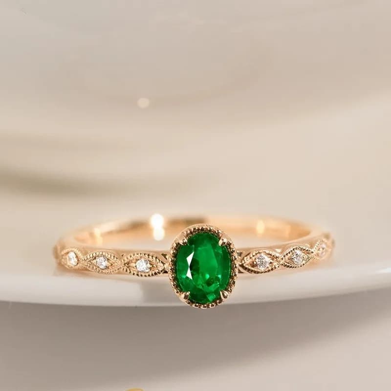 New ring with natural tormaline and high imitation pink, Japanese lightweight luxury niche design and Korean Versatile woman open R