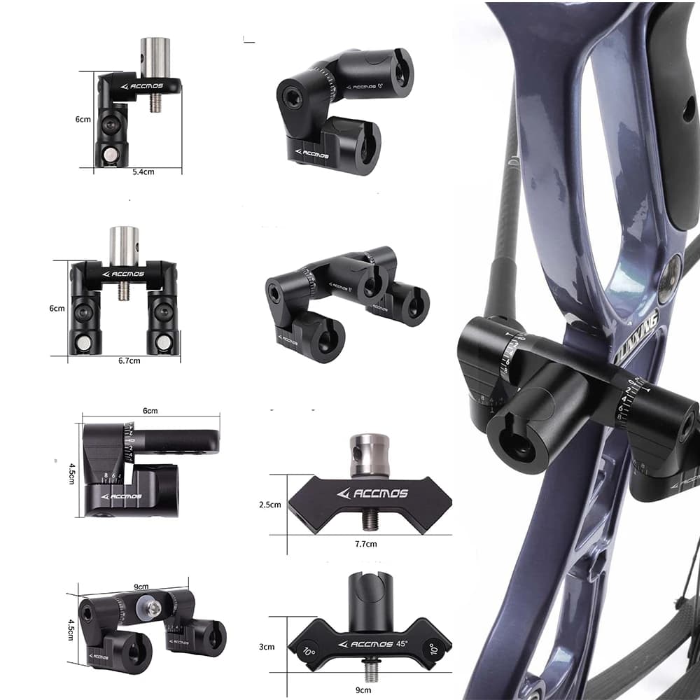 ACCMOS Archery Stabilizer V-Bar Balance Quick Disconnect for Target Shooting Hunting Recurve Bow Accessory