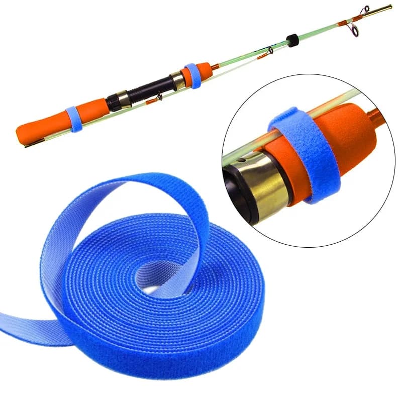 Cinghie e Fasce di Fissaggio per Canne da Pesca da 1m e 5m, Ganci e Anelli, Fascette per Cavi, Accessori e Gadget per la Pesca