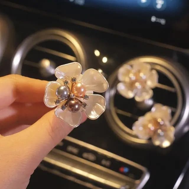 Deodorante per auto Fiore di perla Dea creativa Decorazione per auto Fragranza a lunga durata