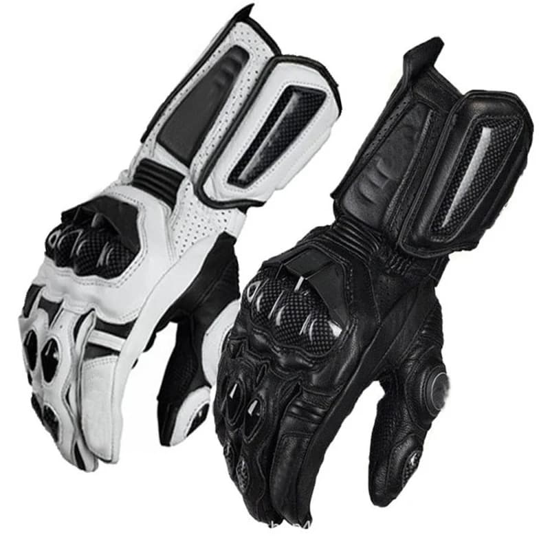 Guanti da equitazione guanti da moto protezione lunga in pelle resistente all'usura equipaggiamento protettivo per moto fuoristrada guida da corsa