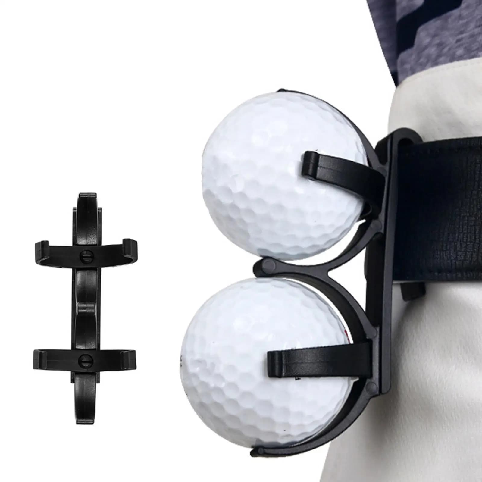 Golf Ball Holder Clip Lightweight Accessory for Golf Bag Belt Golf Ball Clip for Practice Driving Range Outdoor Sports Men Women