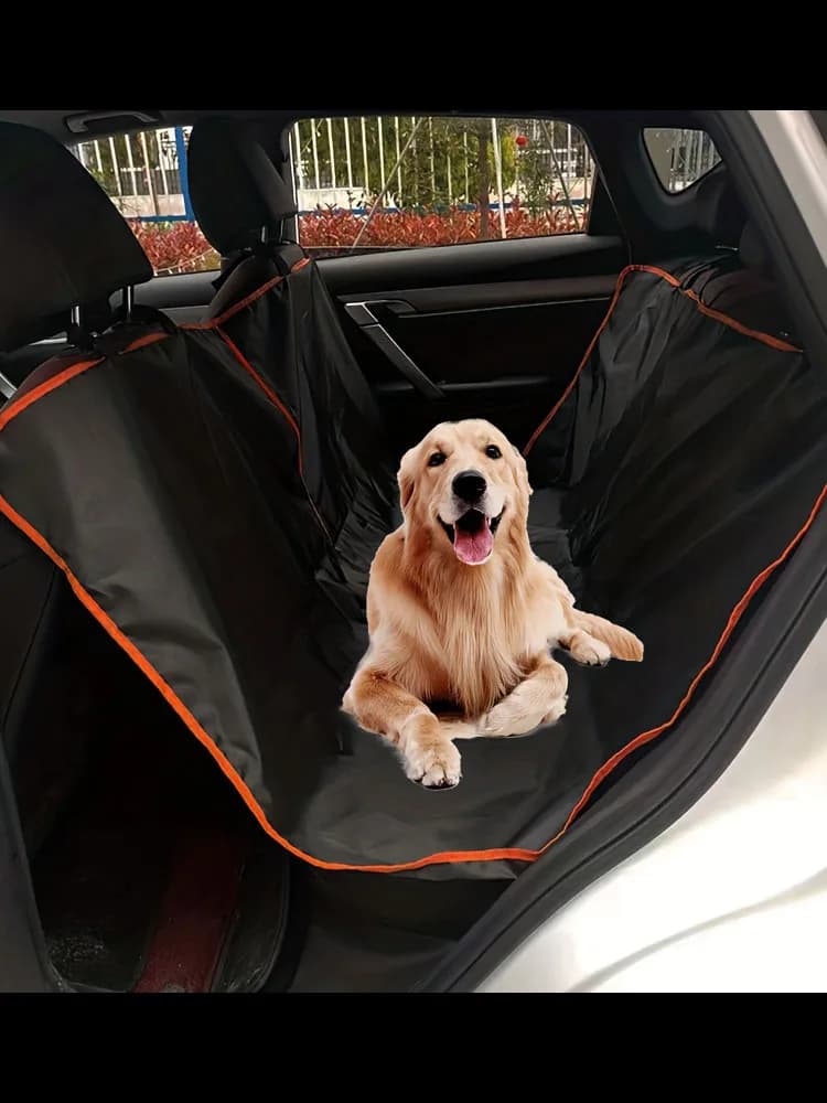 Rear Seat Dog Car Seat Cover, Oxford Fabric Scratch Resistant Dog Hammock, Pet Seat Cover for Car, Truck and SUV