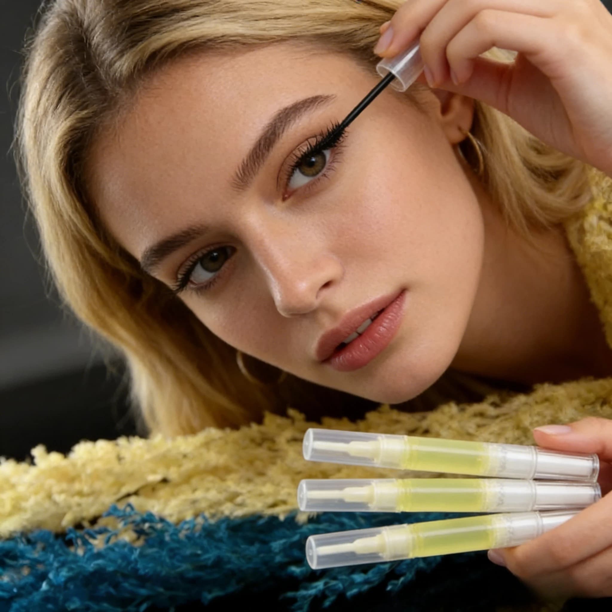 Natural Serum for the Growth of Eyelashes 3ml - Liquid for the Care of Eyelashes and Lengths, Delicate and Non-Irritating