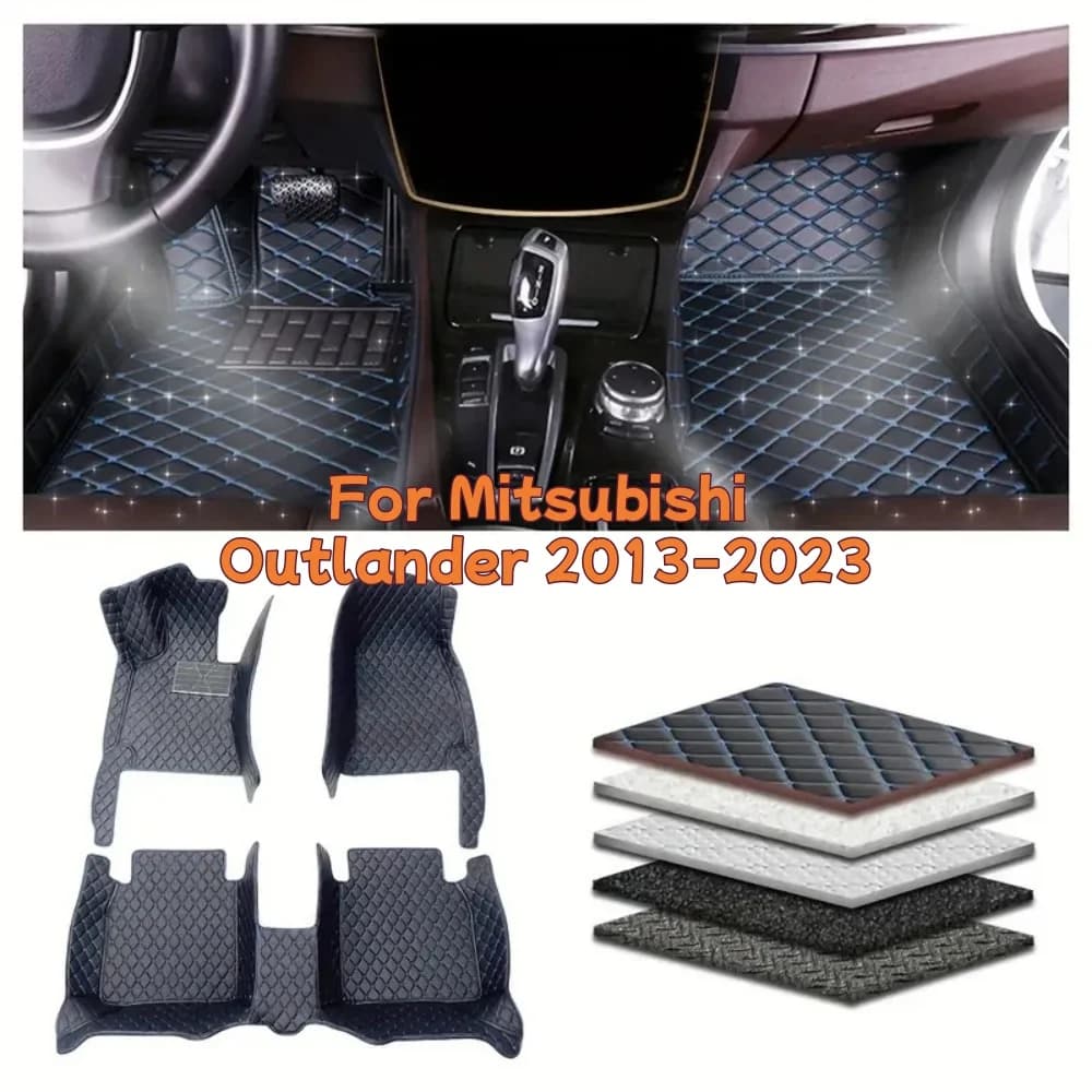 Tappetino per auto personalizzato per Mitsubishi Outlander 2019-2023 2016-2018 2013-2016 Accessori interni per auto Tappeto automatico antiscivolo