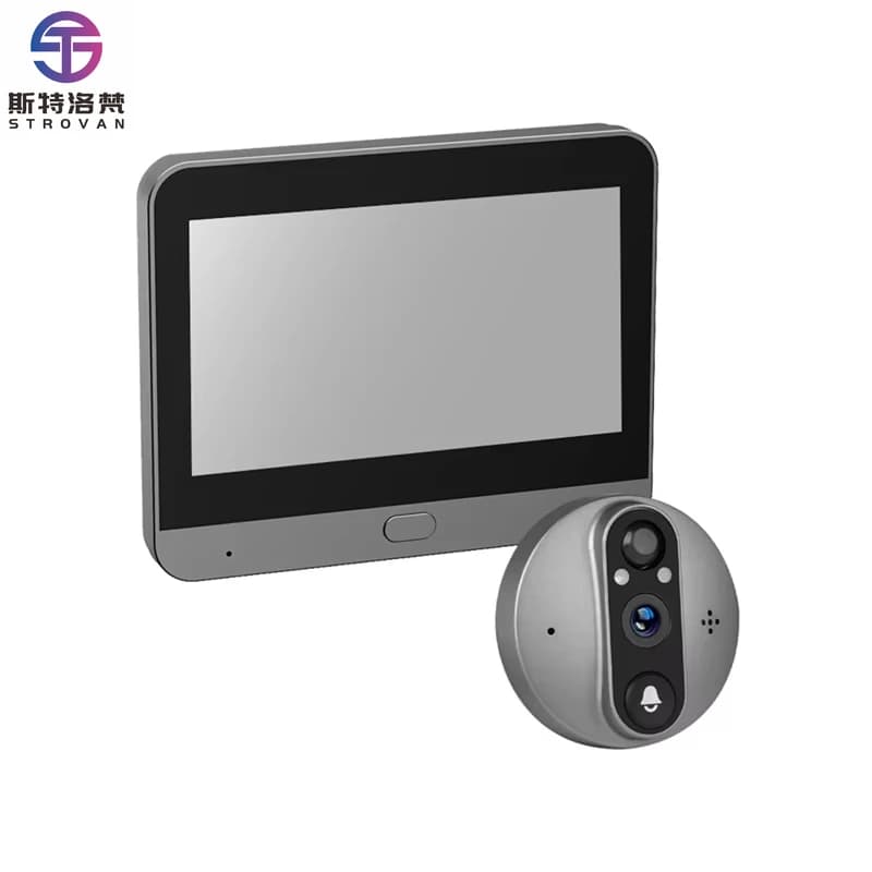 Home 1080P Schermo da 4,3 pollici Villa Wifi Smart Spioncino Campanello Videocitofono
