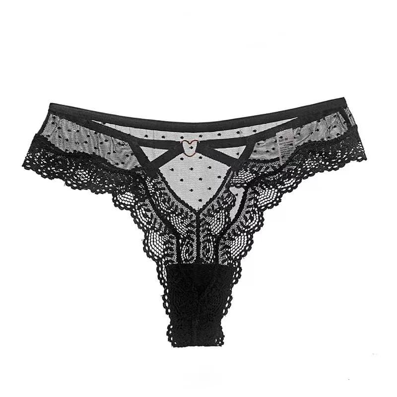 Perizoma Sexy in Pizzo, Mutandine a Vita Bassa Trasparenti, Biancheria Intima Femminile, Slip da Donna, Lingerie