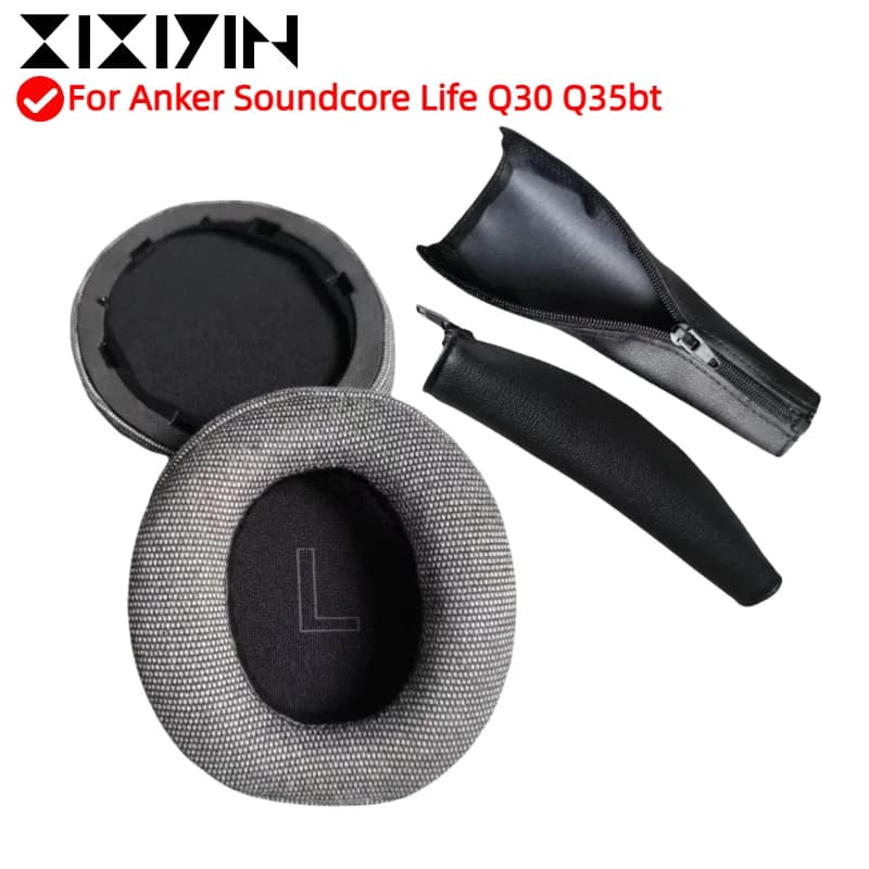 XIXIYIN Replacement Bearings with Buckle Pillow Fog for Anker Soundcore Life Q30 Q35bt Headphones Earphones