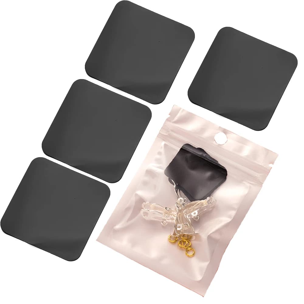 20pcs 26x26mm Black Anti Tarnish Strips Tab Non-abrasive Protection for Gold and Silver Copper Bracelet Necklace Jewelry Storage