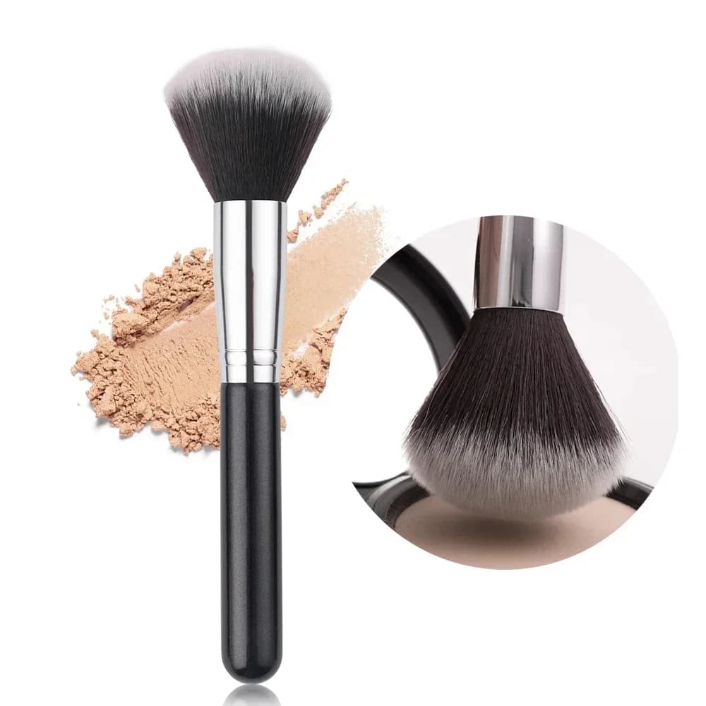 Pennello per cipria Pennelli per trucco professionale Fondotinta multifunzionale nero Blush Scolpire Pennello abbronzante Strumenti per il trucco