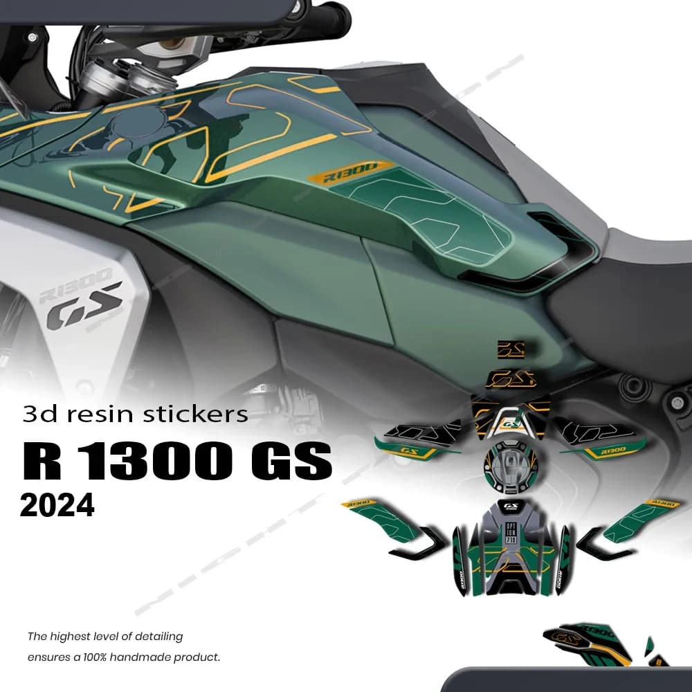 Per R 1300 GS R1300GS 2025 2023 2024 Kit completo per serbatoio adesivo completo in resina epossidica 3D