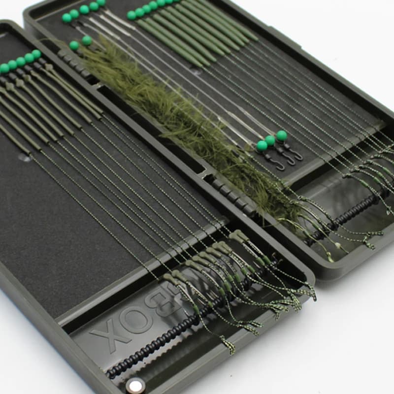 1 pcs Rig Box Hair Chod Helicopter Ronica Rig with Rig Stop Pins for carp fishing Terminal Feeder Tackle