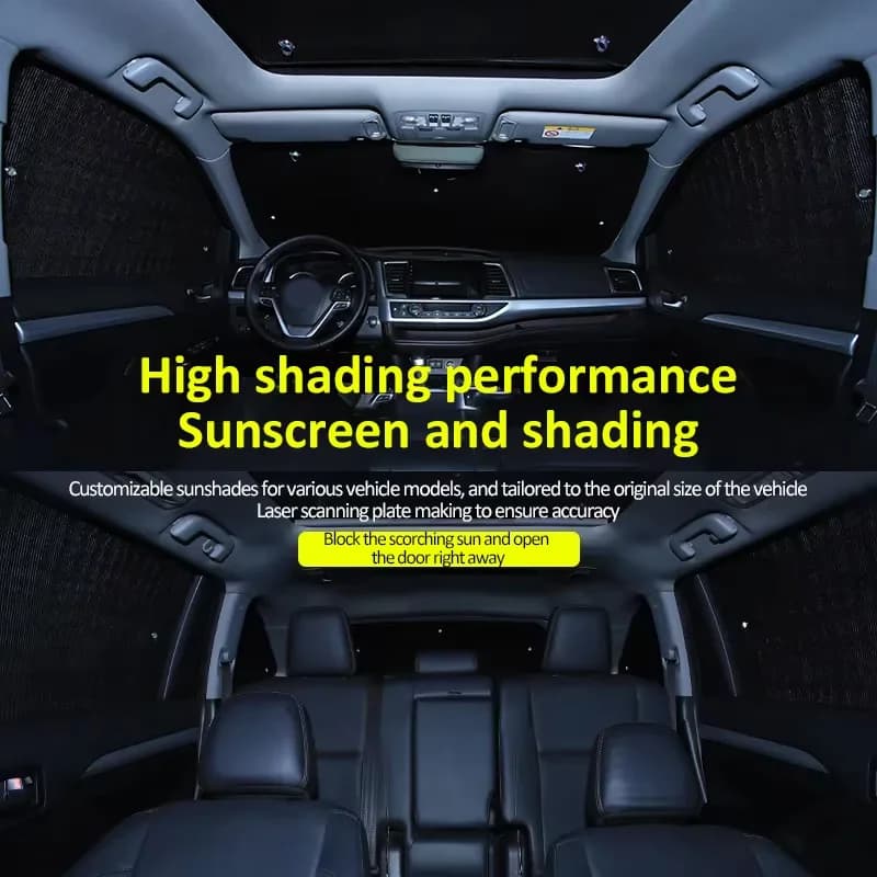 Car Full Sunshades For Skoda Superb Liftback 2015~2024 B8 3V UV Protection Reflector Curtains Windshield Cover Car Accessories