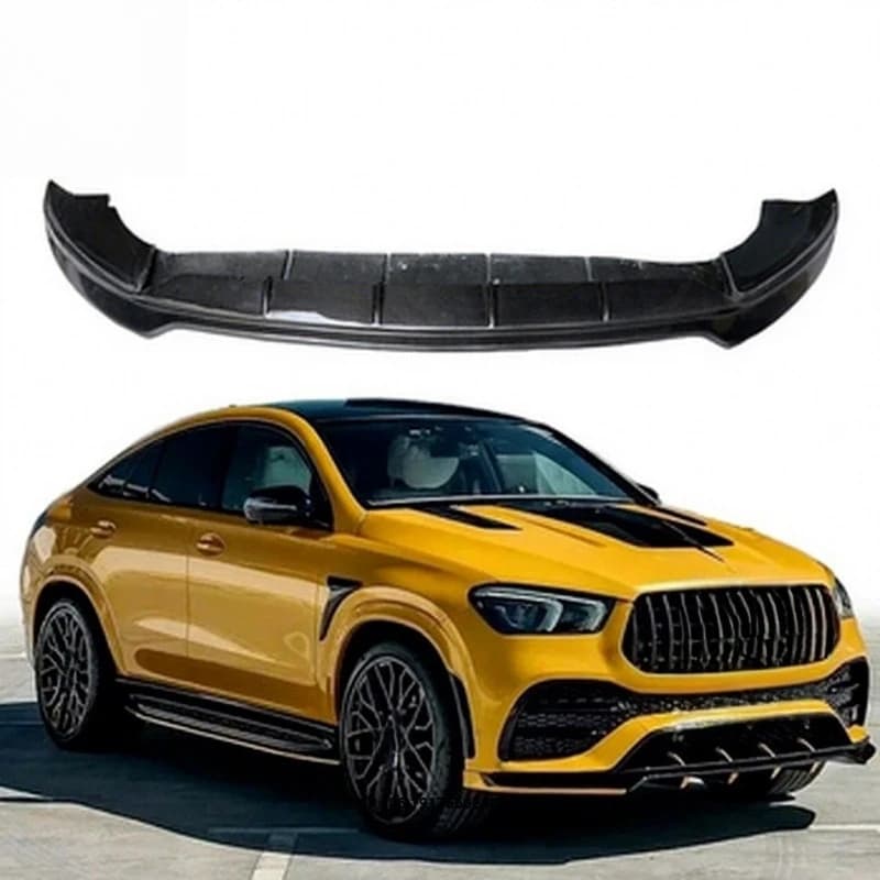 For GLE 63 Coupe Car Modified Parts Larte Style Carbon Fiber Front Diffuser Lip