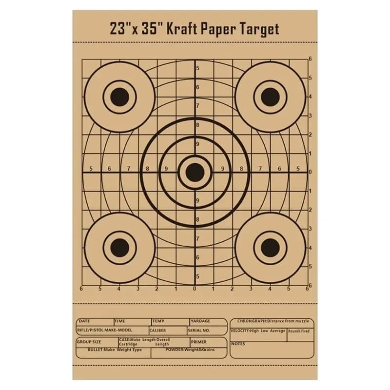 Shooting Training Paper 10Pcs 23X35 Inch Archery Target Paper Outdoor Sport Practice Targets