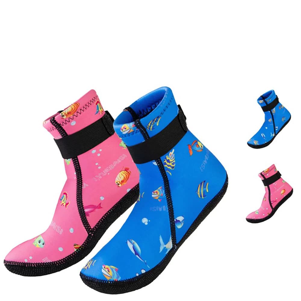 Children's 3MM Neoprene Water Beach Sports Socks Non-slip Warm Swimming Wading Sun Protection Snorkeling Wear-resistant Boots