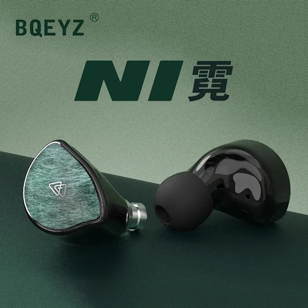 BQEYZ NI Auricolari in-ear con driver dinamico, diaframma in bioceramica, auricolari HiFi per gaming con connettori sostituibili 3,5 mm + 4,4 mm