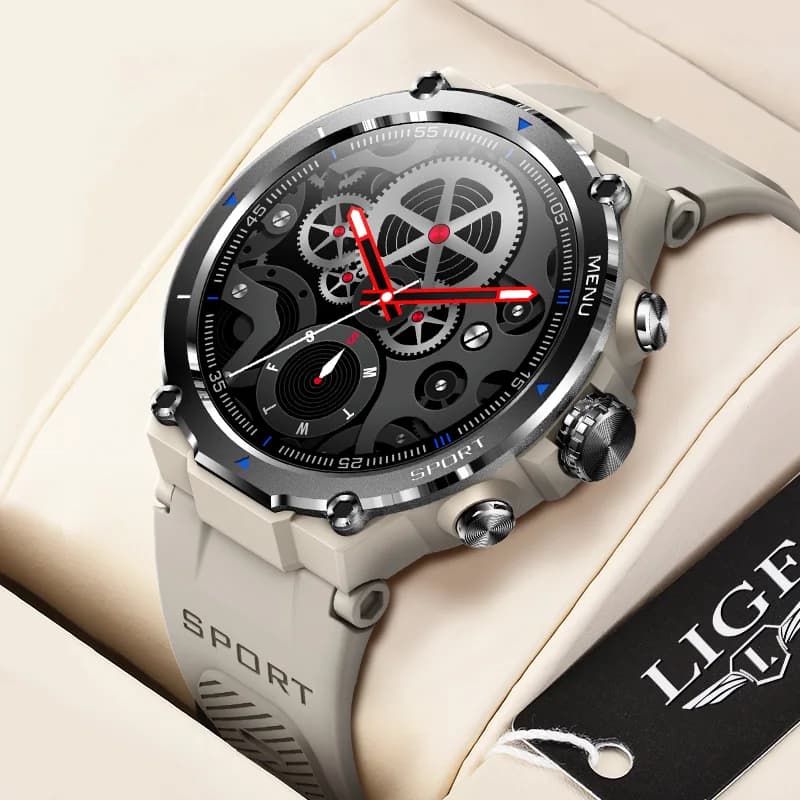 Smartwatch LIGE IP67 Waterproof, Original Design for Man, Bluetooth Calls, Health Monitoring with Over 100 Sport Mode 2026