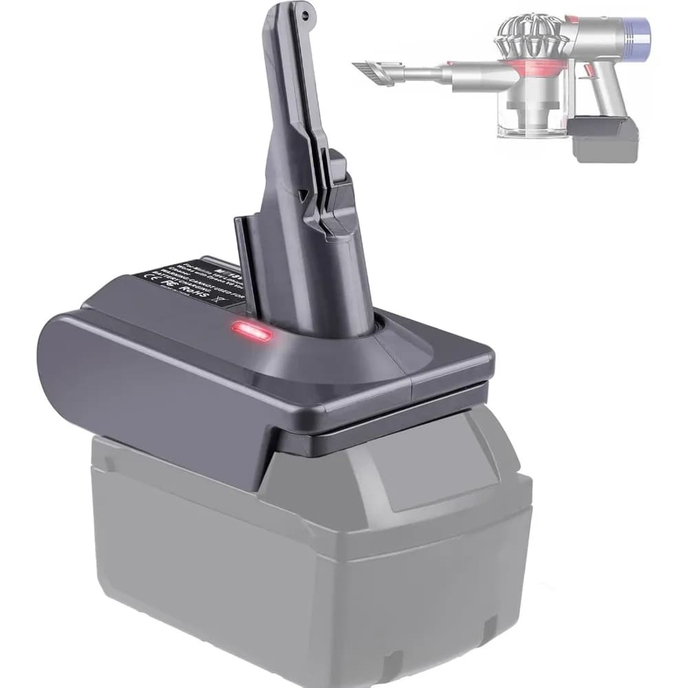Adattatore Batteria V7 V8 per Batterie Li-ion da 18V per Sostituire la Batteria di Aspirapolvere Senza Fili