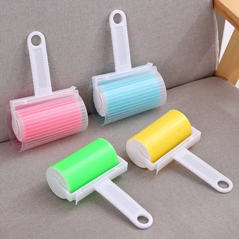 Rullo per pelucchi lavabile - Rimozione riutilizzabile dei peli di animali domestici per vestiti/divani/moquette, collettore di polveri portatile multisuperficie (uso domestico e auto)