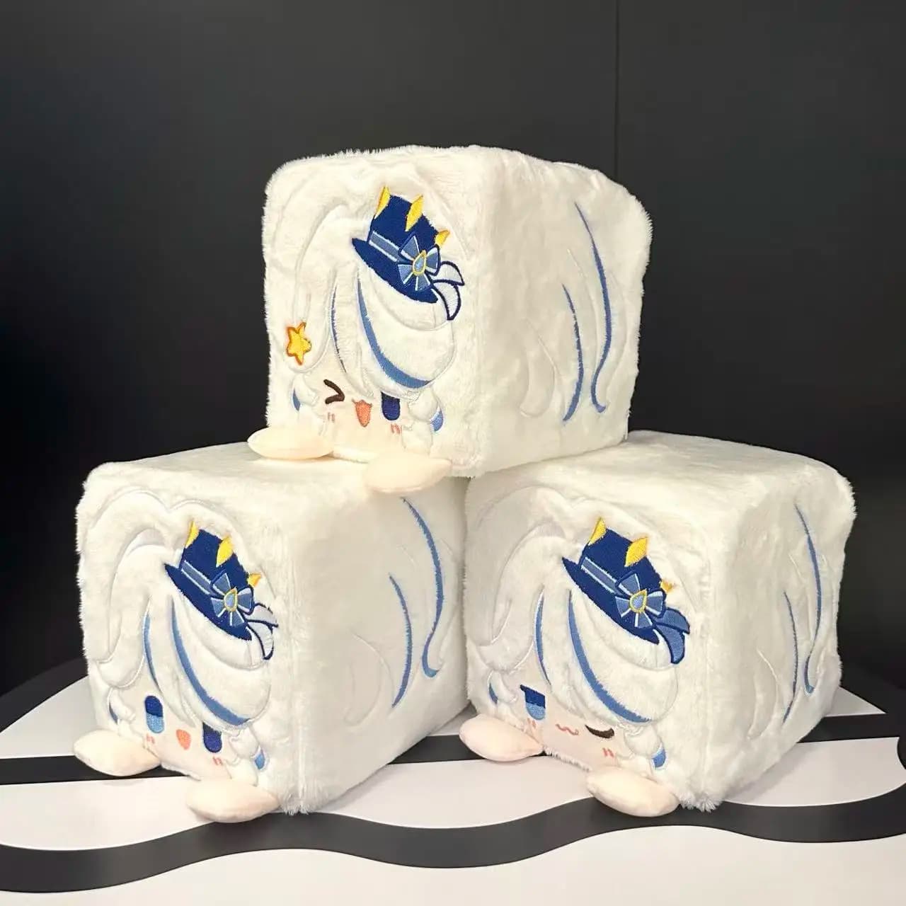 Available: Decorative Furina Cushion, Genshin Impact Game Ornamental Model, Furina Cosplay Costume, Birthday Gift or Halloween Theme Souls and Cartoons