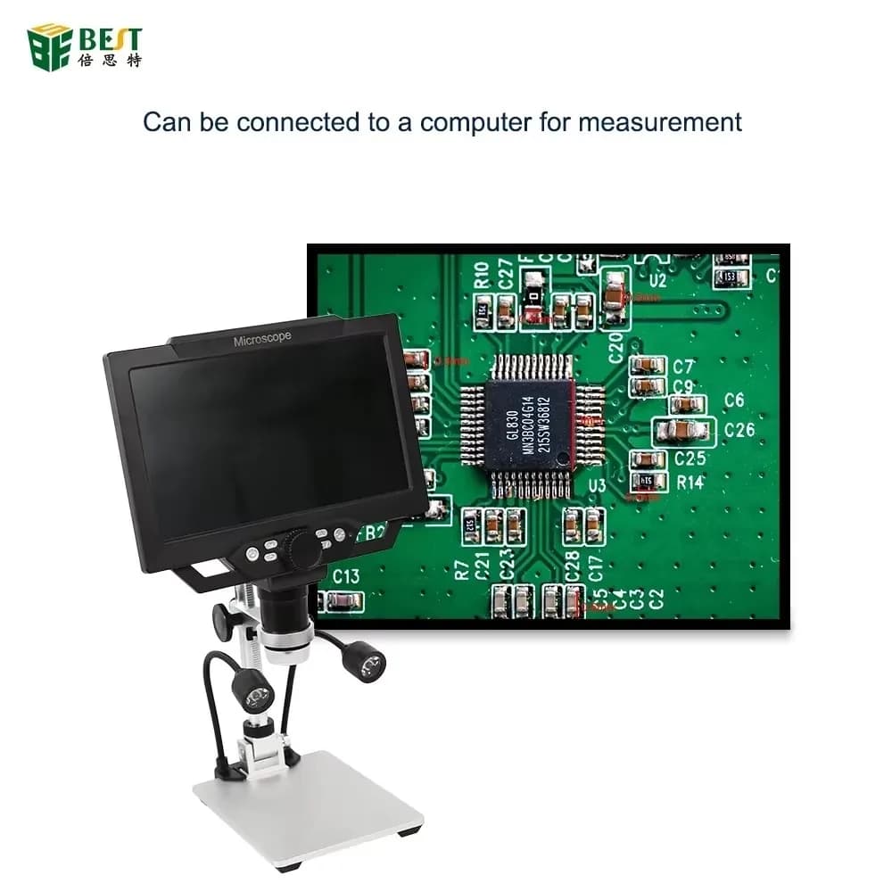 Microscopio digitale BST-X9, microscopi video elettronici, lente d'ingrandimento ad amplificazione continua per telefono, saldatura PCB, 12 MP