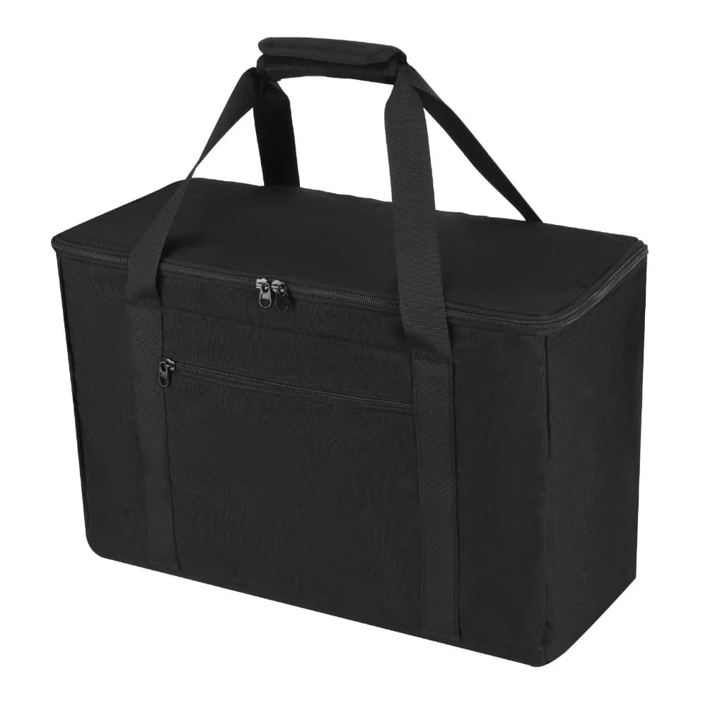 Borsa tote in nylon per 56 grandi legname cadente per blocchi di legno Custodia da trasporto con comode tasche esterne