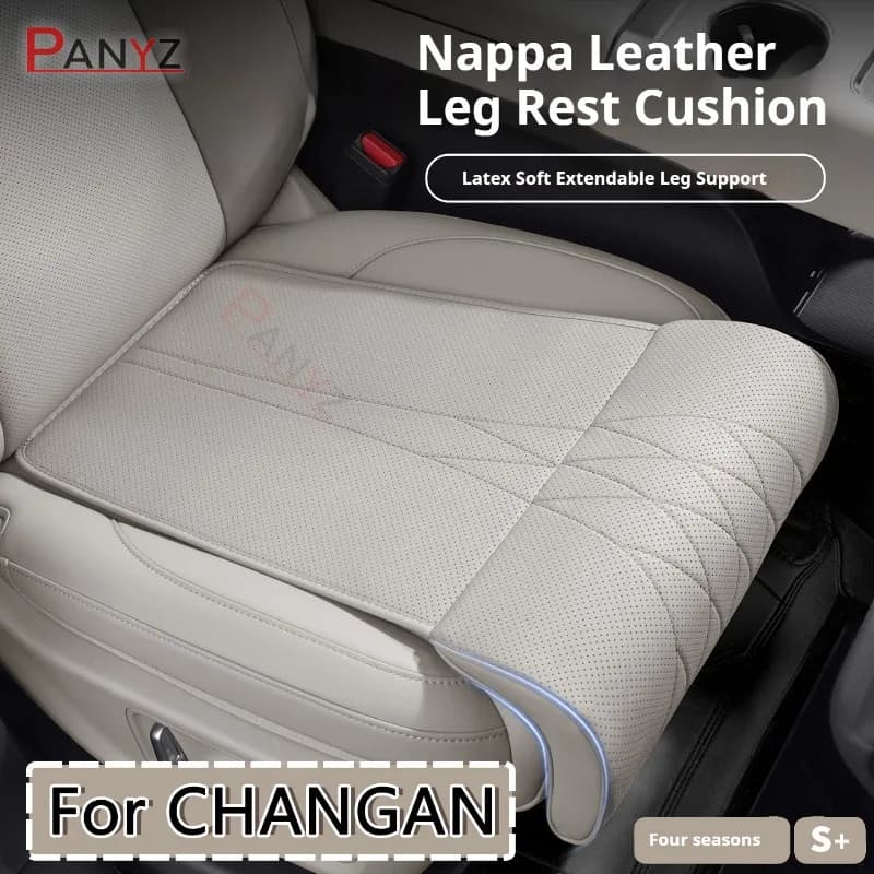 For Changan CS55 CS75 PLUS CS85 Coupe New Car Seat Rest Cushion Nappa leather Seat Extender Leg Cushion Memory Foam Seat Padding