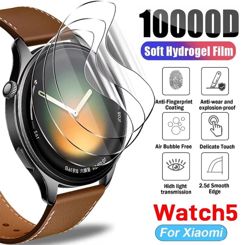 Pellicola idrogel in TPU per Xiaomi Mi Watch 5 Protezione per lo schermo HD Pellicola protettiva morbida antigraffio trasparente per Xiaomi Watch 5 Accessor
