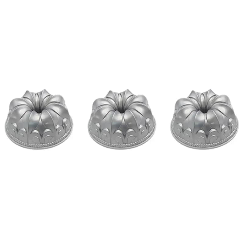 New Shown-3X Charlotte Cake Pan,Aluminum Alloy Cake Mold DIY Baking Dessert Mousse Cake Tool Non-Stick Cake Baking Tray Tool