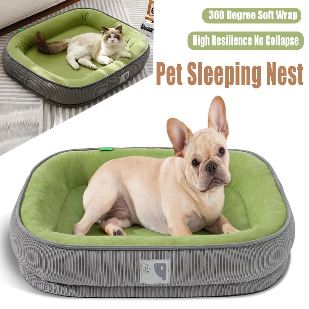 Divano letto per cani da compagnia Divano letto per gatti caldo, morbido e confortevole con design antiscivolo Divano letto per cani lavabile staccabile portatile