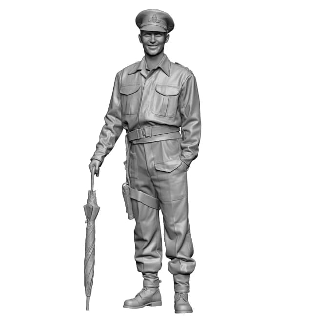 Kit di modellini di soldati in resina del personale dell'esercito europeo in scala 1/35, incolore e autoassemblato A-2254