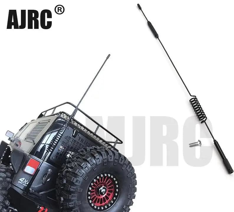 1 pz 190 290mm Rc Auto Antenna Decorativa In Metallo Per 1:10 Rc Crawler Axial Scx10 90046 D90 D110 Trax Trx-4 Trx6 Rc4wd Tamiya Cc01