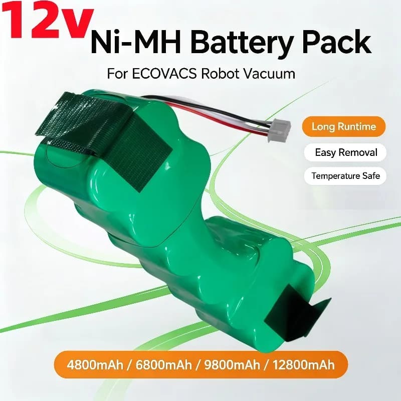 High Quality Battery for Ecovacs Deebot DM87 DM88 DG716 DE33 DE35 DE55 DE5G 12V 4800mAh Robot Vacuum Cleaner Batttery Pack;