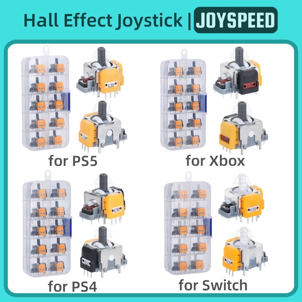 10/30pcs Joystick ad effetto Hall per PS5 DualSense PS4 Controller 3D Stick analogico per Xbox One Series Switch Thumbstick Accessori