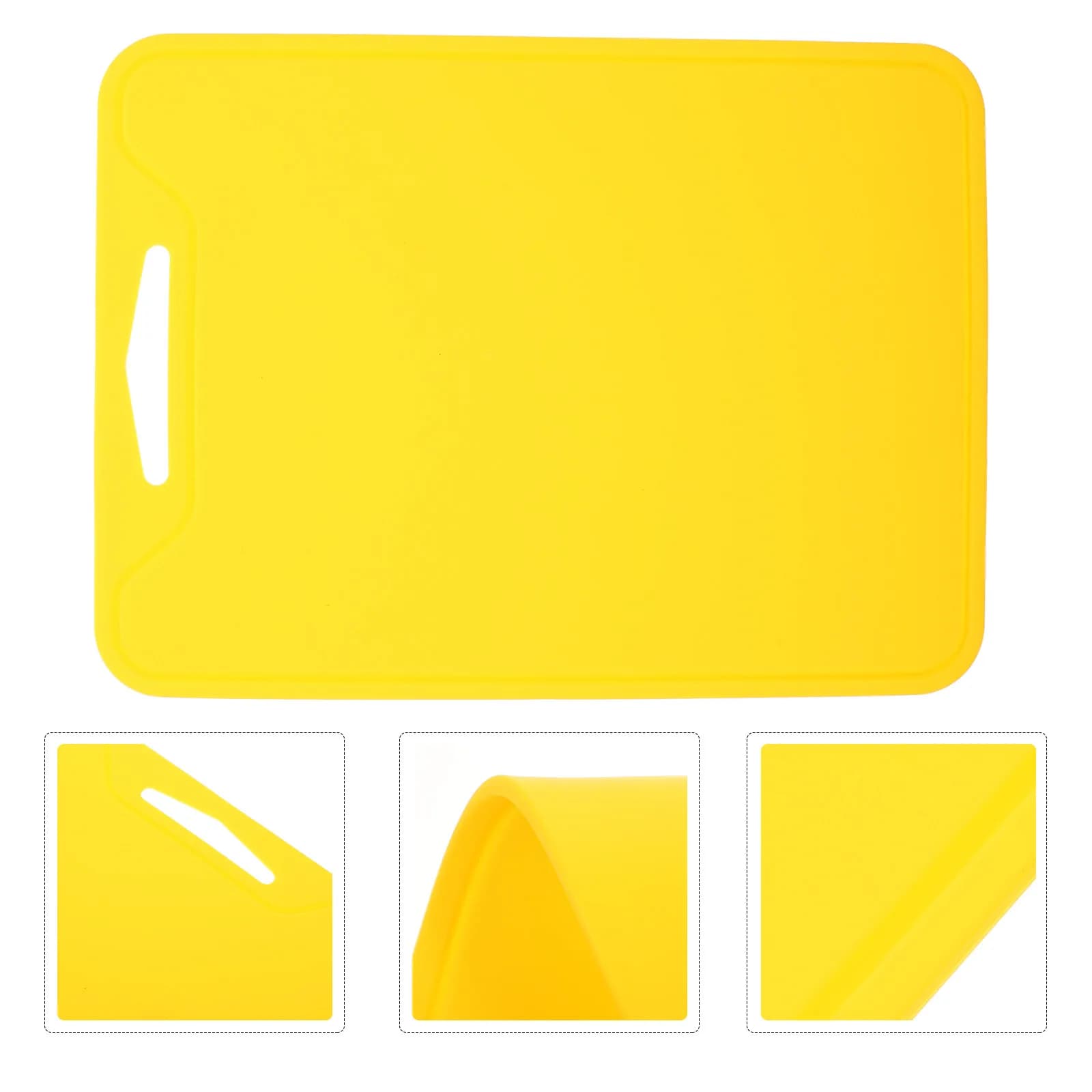 Food-Grade Silicone Cutting Board Compact Portable Easy-Clean Non-Slip Chopping Board for Vegetables Fruits Meat Fish Dough Prep