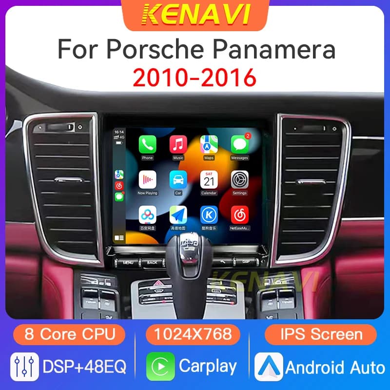 Radio stereo per auto Android da 8,4 pollici 2 Din per Porsche Panamera 970 2010 2011 2012 2013 2014 2015 2016 Lettore multimediale multimediale Navigazione GPS Carplay Auto Autoradio Unità principale Lettore DVD