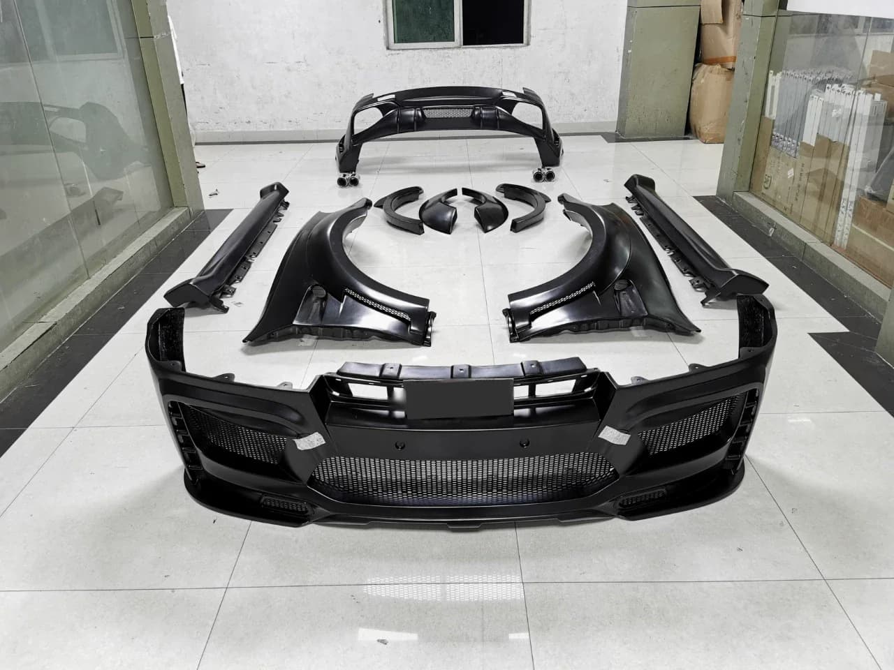 Car wide Body kit for BMW F15 X5M E70 2006-2013 modified Front rear bumper side skirt wheel arch fender surround