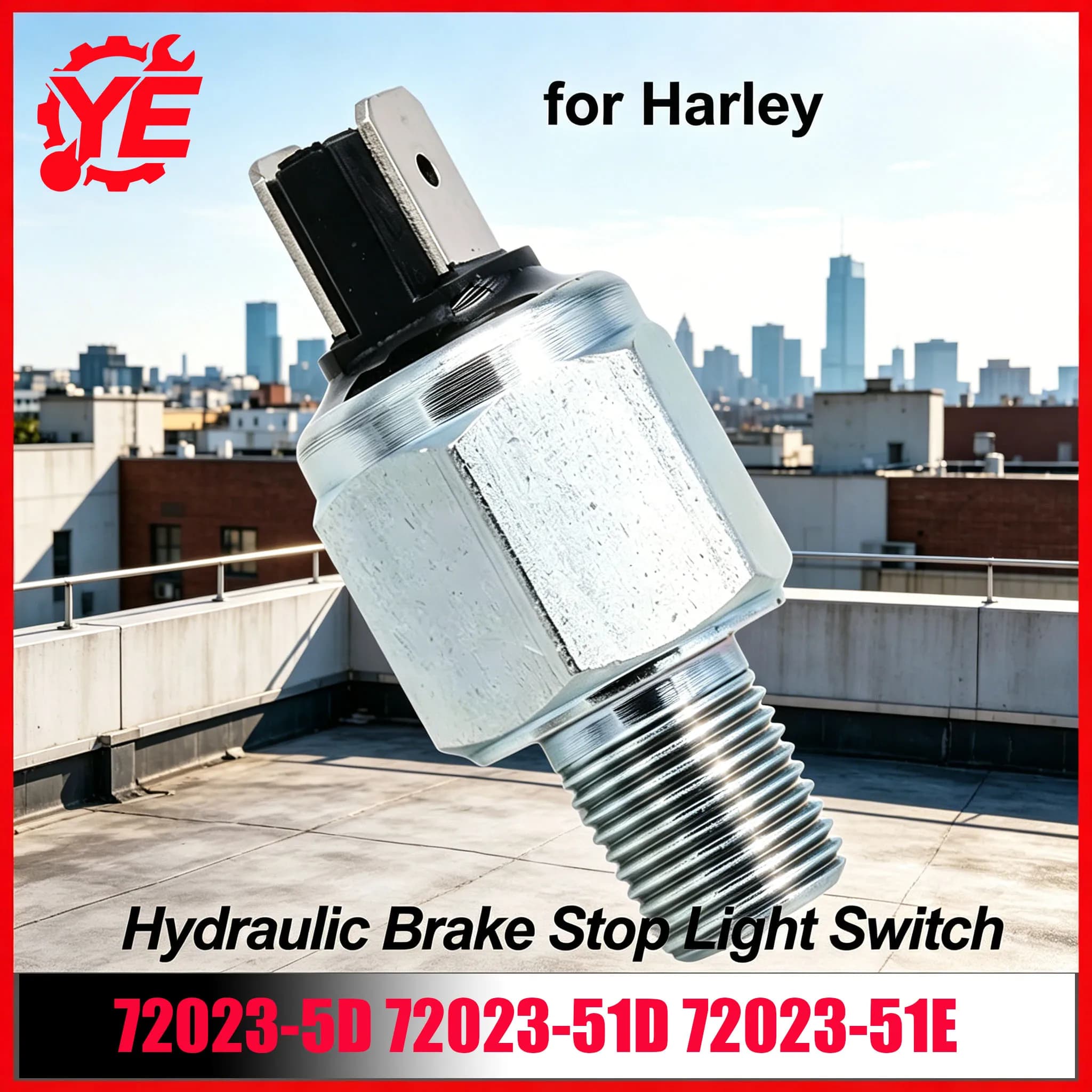 Interruttore Luce Freno Idraulico 72023-5D 72023-51D 72023-51E per Harley Touring Electra Road Glide Softail Sportster 72023 51D