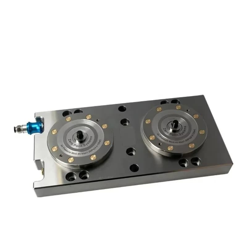 MRCM Accurate zero point system 2 CNC machine spindle machine tool accessory with two stations industrial foundation plate