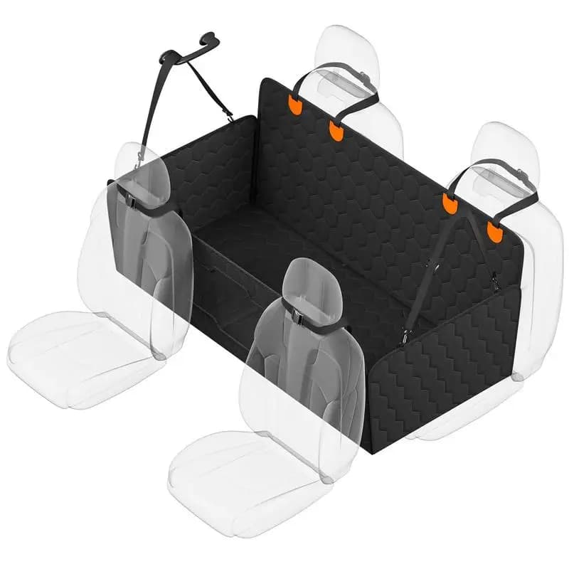 Coprisedile per auto per cani, 54 x 25,6 pollici, impermeabile 600D, per sedile posteriore